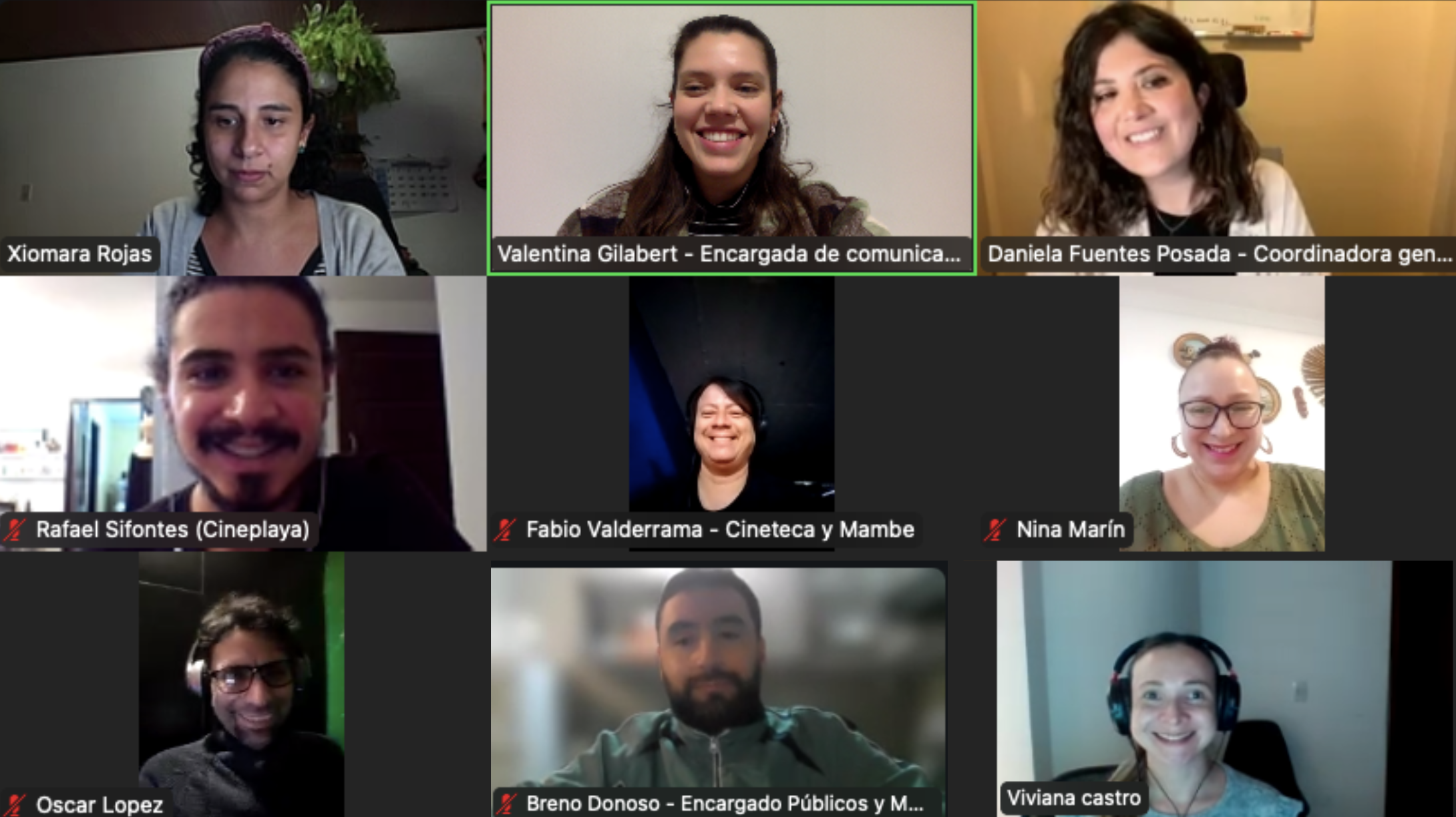 Red de Salas presentó taller online de promoción y difusión para organizaciones colombianas vinculadas a la exhibición cinematográfica